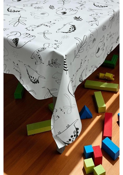 Boyanabilir Pvc Elyaf Tabanlı Silinebilir Muşamba Masa Örtüsü_şehir modelleri