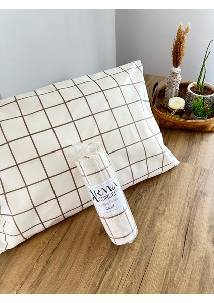 Çift Kişilik Desenli Ranforce Kumaş Fitted Lastikli Çarşaf & 2 Adet Yastık Kılıfı fırsatları