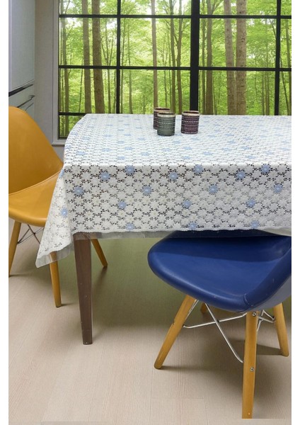 Pvc Şeffaf kaplamalı silinebilir muşamba masa örtüsü papatya 62-B indirimleri