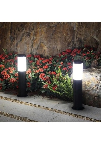 Ekim Aydınlatma E27 Duylu Bahçe ve Yol Aydınlatma Set Üstü 29CM Kisa Boru Tipi Aplik