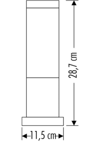 Ekim Aydınlatma E27 Duylu Bahçe ve Yol Aydınlatma Set Üstü 29CM Kisa Boru Tipi Aplik fiyatları