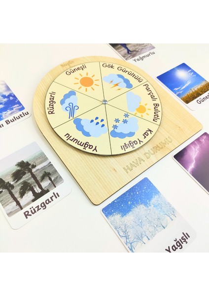 Okul Öncesi Eğitici Hava Durumu Çarkı – Çocuklar Için Gözlem ve Hava Takibi Etkinliği – Gözlem Becerisi ve Doğa Farkındalığı Için Eğitici Set indirimleri