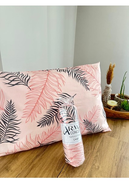 Çift Kişilik Desenli Ranforce Kumaş Fitted Lastikli Çarşaf & 2 Adet Yastık Kılıfı