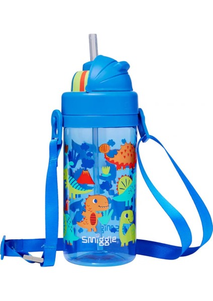 - Glide Teeny Tiny Dinossi Tasarımı 400 ml Bpasız Gizli Pipetli Suluk