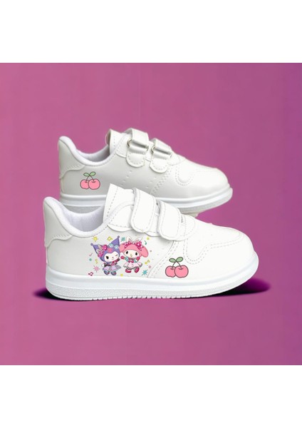 Baskılı Sneaker Kız-erkek Çocuk Spor Ayakkabı Hafif Dar Kalıp