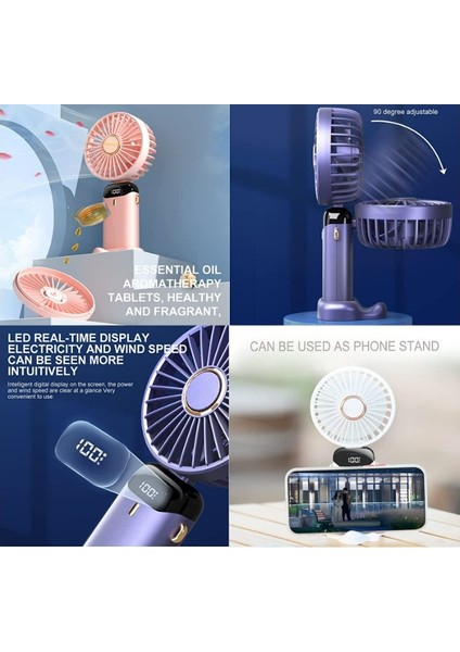 Taşınabilir Elle Tutulabilir Dijital Göstergeli Vantilatör Fan – 5 Kademe Hız Ayarlı, Şarj Edilebilir, Kompakt ve Hafif Tasarım, Düşük Gürültü fiyatları