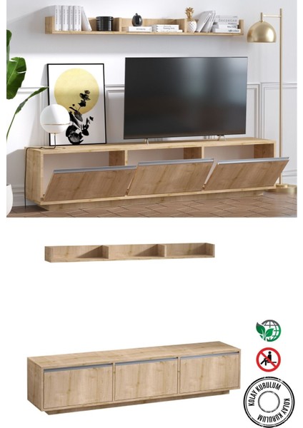 Prag Tv Sehpası Safir Meşe