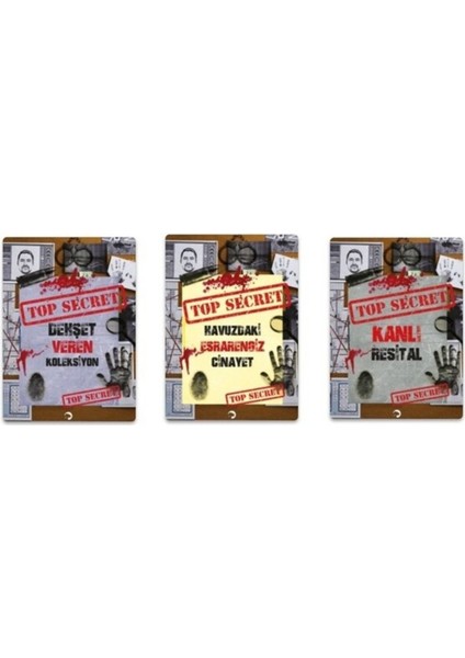Dedektif Oyunu - Top Secret - 3 Adet Oyun Kitabı(Seri 3)