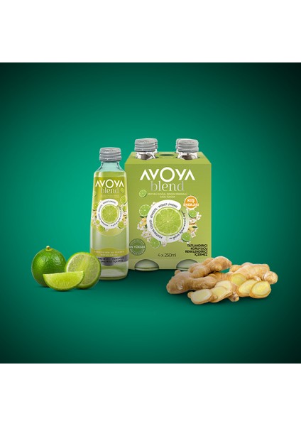 Blend Misket Limon ve Zençefil Aromalı Maden Suyu 6'lı