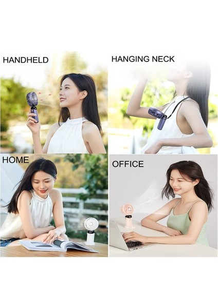 Taşınabilir Elle Tutulabilir Dijital Göstergeli Vantilatör Fan – 5 Kademe Hız Ayarlı, Şarj Edilebilir, Kompakt ve Hafif Tasarım, Düşük Gürültü fırsatları