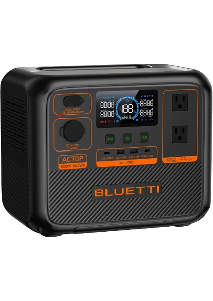 AC70P Taşınabilir Güç Kaynağı │ 864WH Kapasite - 1000W Inverter Çıkışı