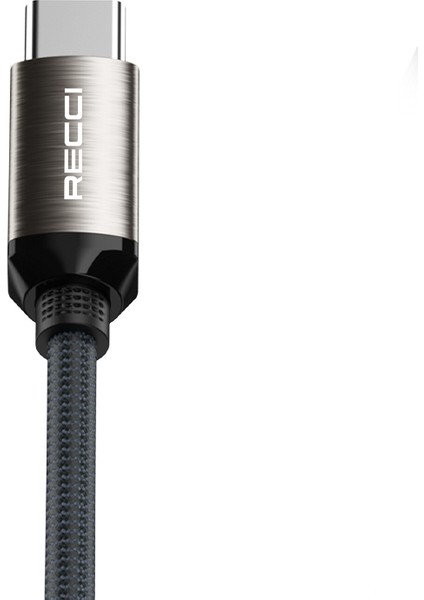 RS35C Usb-A To Type-C Örgü Tasarımlı Hızlı Şarj Özellikli Data ve Şarj Kablosu 1m Gri
