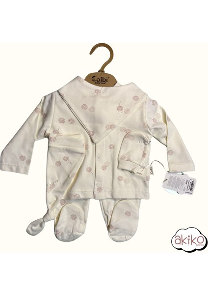 5'li Hastane Çıkışı Polen Desenli %100 Pamuklu Kumaş 0-3 Ay Unisex ,erkek , Kız Bebek fiyatları