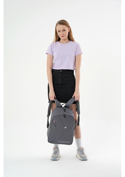 Hafif Su Geçirmez Günlük Sırt Çantası - Okul Çantası Gri modelleri