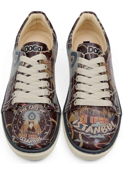 Kadın Vegan Deri Çok Renkli Sneakers - The Cats Of Istanbul Tasarım fiyatları