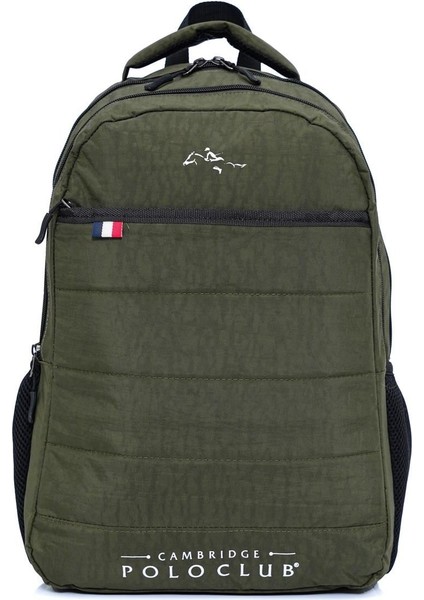 Minimalist Tasarım Unisex Çok Günlük Gözlü Sırt Çantası - Okul Çantası Haki