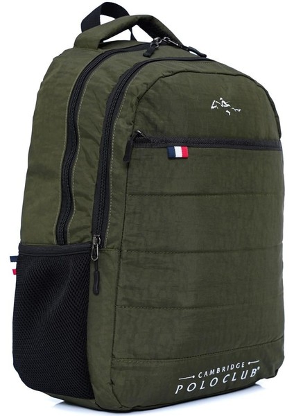 Minimalist Tasarım Unisex Çok Günlük Gözlü Sırt Çantası - Okul Çantası Haki fiyatları