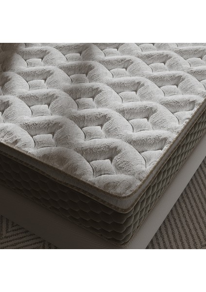 Mocha Çift Kişilik Pedli Paket Yaylı Yatak 30 cm