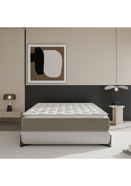 Mocha Çift Kişilik Pedli Paket Yaylı Yatak 30 cm modelleri