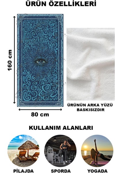 Modern Desenli Dijital Baskı Plaj Deniz Havlusu Peştamal 80X160 cm BRS022 fırsatları