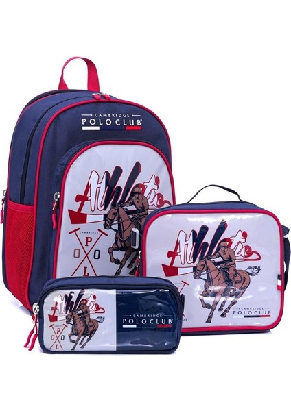 Lacivert Riders 3'lü Erkek Ilkokul Çanta Seti