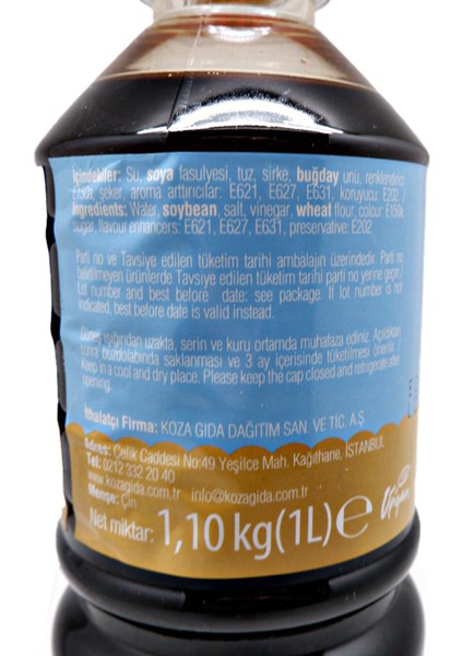 Tuzu Azaltılmış Soya Sosu Chefline Asia 1,10 Kg (1lt) fırsatları