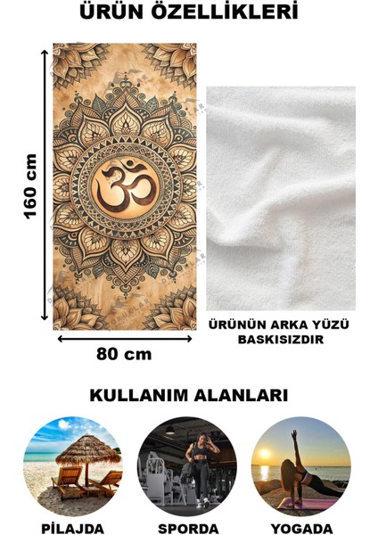 Modern Desenli Dijital Baskı Plaj Deniz Havlusu Peştamal 80X160 cm BRS017 fırsatları