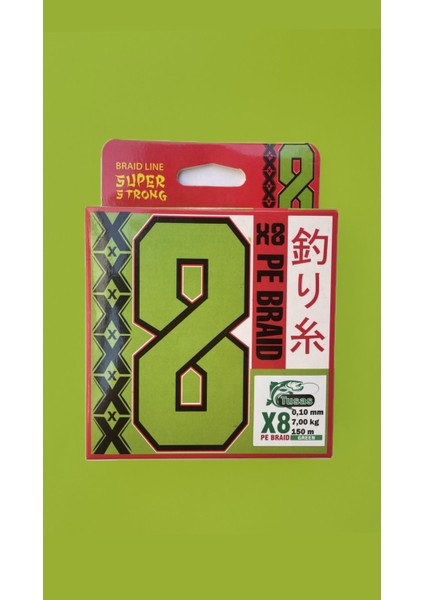 Tusaş 0.10 mm 150 Metre 8x Green Örgü Ip