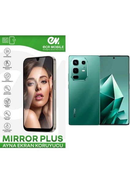 Infinix Note 50 ile Uyumlu Esnek Ayna(Mirror) 9h Nano Ekran Koruyucu