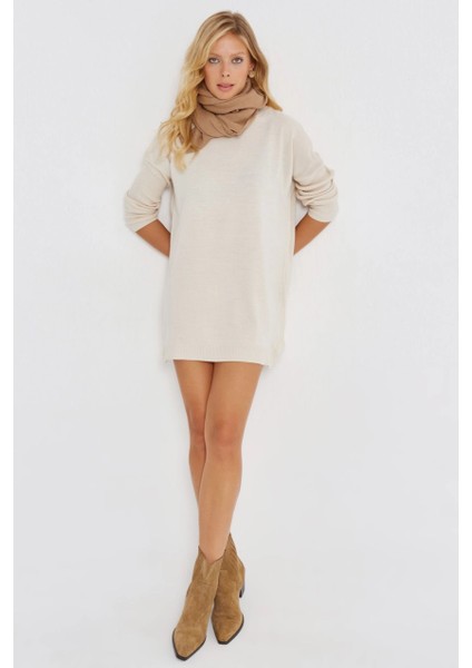 Kadın Vanilya Triko Tunik YV110 modelleri