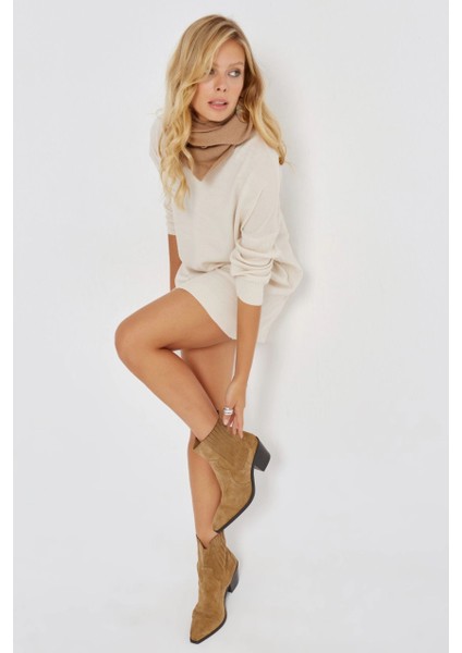 Kadın Vanilya Triko Tunik YV110 indirimleri