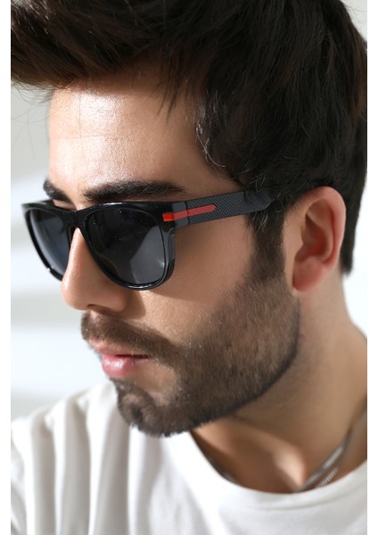 Erkek Kare Aksesuarlı Polarize Güneş Gözlüğü 23053 C2 P modelleri