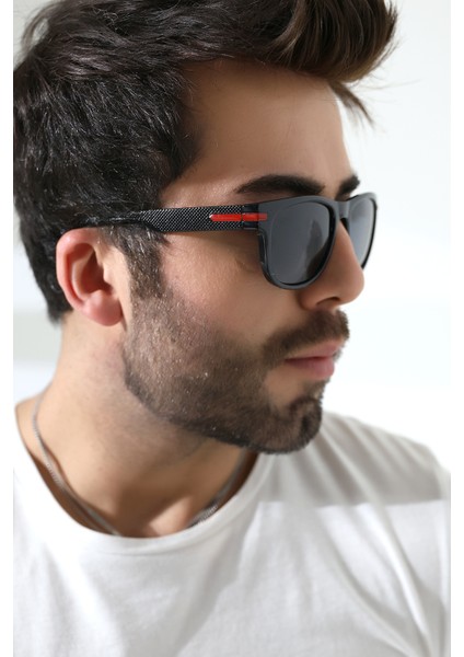 Erkek Kare Aksesuarlı Polarize Güneş Gözlüğü 23053 C2 P fırsatları