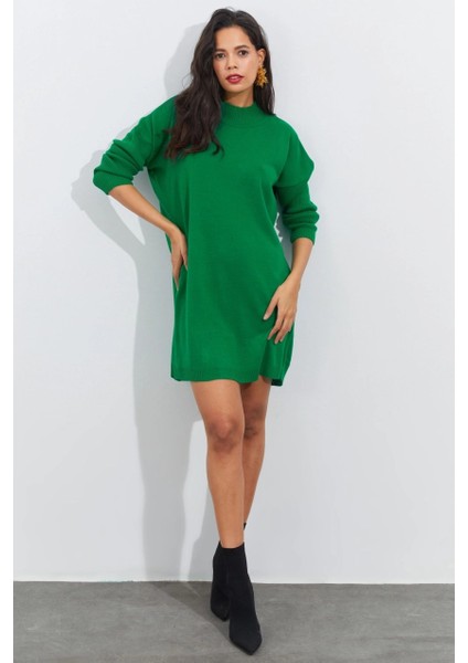 Kadın Yeşil Triko Tunik YV110 fiyatları