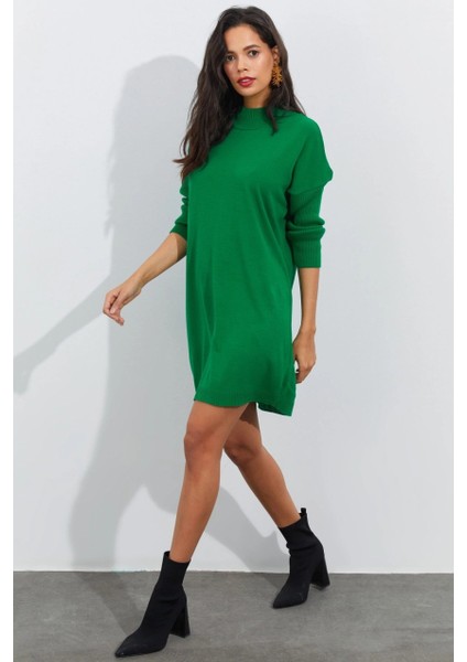 Kadın Yeşil Triko Tunik YV110 modelleri