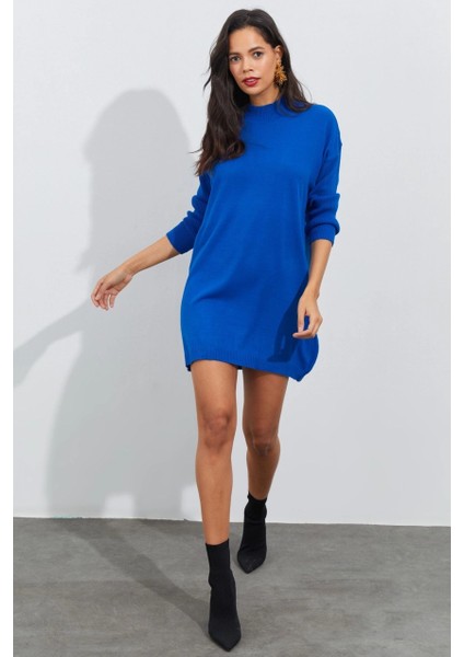 Kadın Saks Triko Tunik YV110 fiyatları