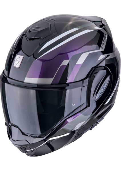Exo-Tech Evo Furio Çene Açılabilir Motosiklet Kaskı Siyah Chameleon