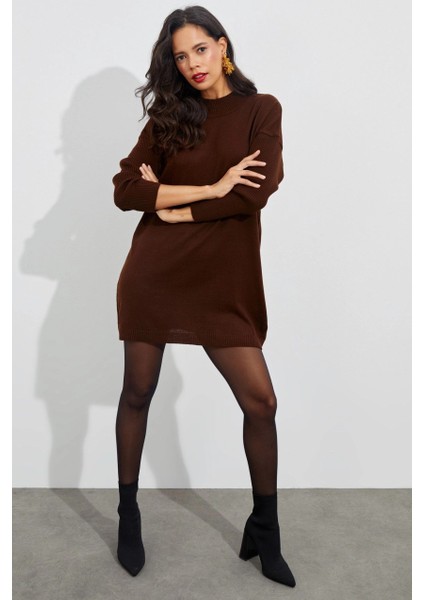 Kadın Kahverengi Triko Tunik YV110 indirimleri