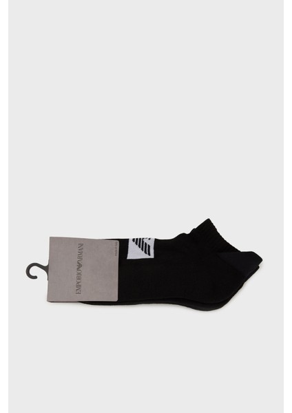 Logolu Pamuklu 2 Pack Çorap Erkek Çorap EM003751 AF18263 MC005