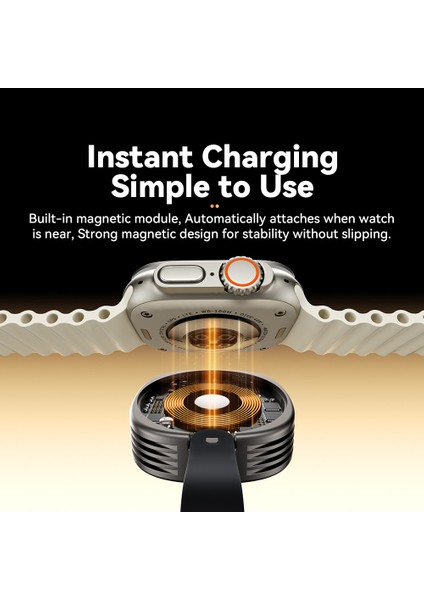 Essager EDWXTL-BY0A-P Çinko Alaşımlı Kablosuz Şarj Cihazı Bileklik Şarj Istasyonu (Yurt Dışından) fiyatları