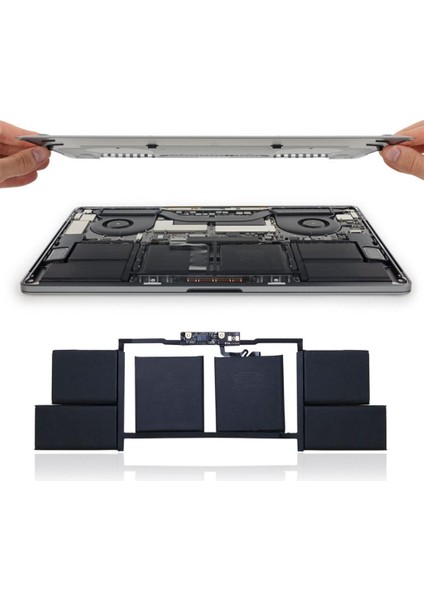 Apple MacBook Pro Retina Touch 15" A1707 A1820 2016, 2017 Batarya fırsatları