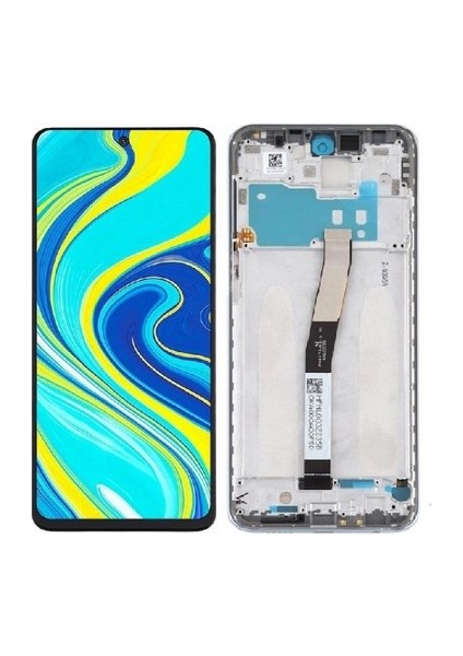 Xiaomi Redmi Note 9s Note 9 Pro Çıtalı LCD Ekran Beyaz