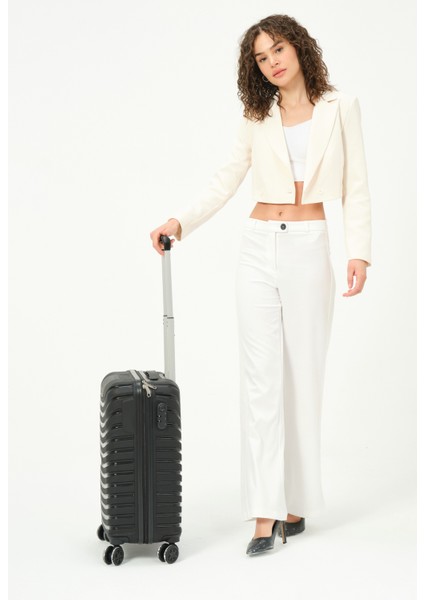 Unisex Siyah Kabin Boy Küçük Silikon Kırılmaz Pp Valiz modelleri