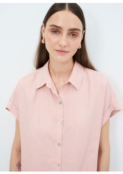 Kısa Kollu Elbise Pudra 12445549000 fiyatları