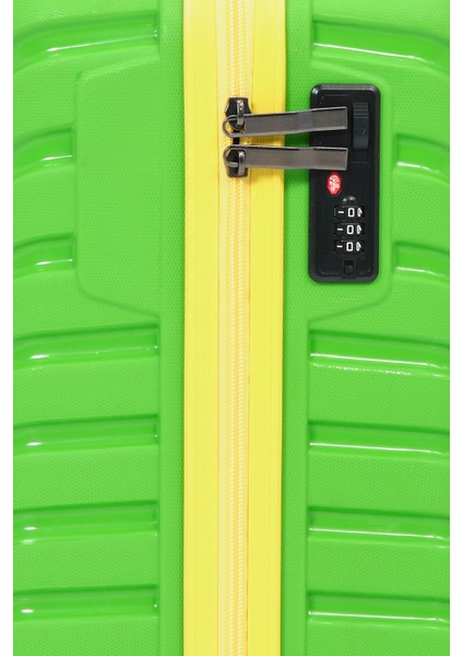 Unisex Yeşil Sarı Kabin Boy Küçük Silikon Kırılmaz Pp Valiz fırsatları