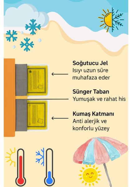 Thermo Mat Hem Soğuk Hem Sıcak Kullanılabilen 2si1 Arada Kedi & Köpek Minderi 60X80CM