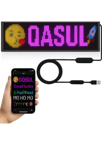 Su Geçirmez Süper Parlak Programlanabilir LED Matris Paneli Mağaza Otel Özel Metin Deseni 130CM
