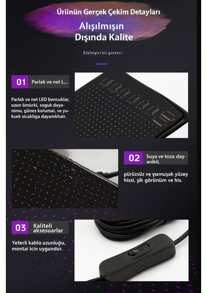 Su Geçirmez Süper Parlak Programlanabilir LED Matris Paneli Mağaza Otel Özel Metin Deseni 130CM
