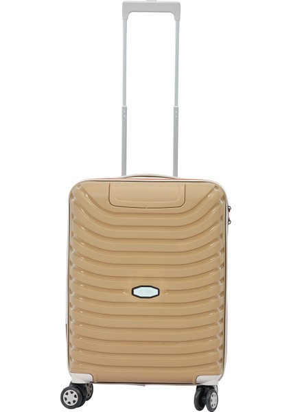 Unisex Gold Krem Kabin Boy Küçük Silikon Kırılmaz Pp Valiz fiyatları