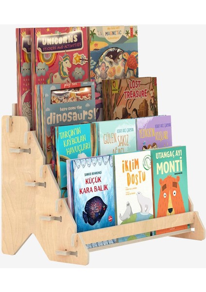 Ona Montessori Ahşap Çocuk Kitaplık